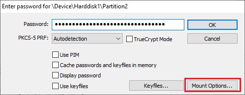 VeraCrypt GUI